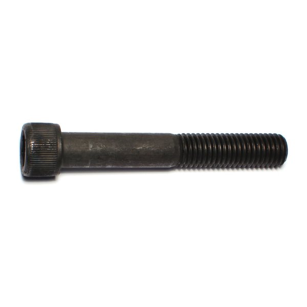 Midwest Fastener M12-1.75 Socket Head Cap Screw, Black Oxide Steel, 80 mm Length, 10 PK 51468